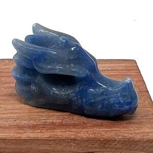 Blue Aventurine Dragon Head Carving Mini High Quality Crystal Rock Stone